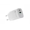Juhtmega mobiilseadme laadija NATEC NUC-2140, 30W, USB-C PD 3.0 + USB-A, Samsung AFC, Valge
