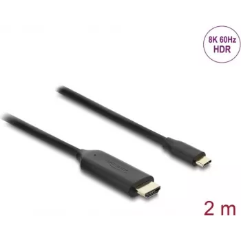 Video kaabli adapter DELOCK 80599 — USB USB-C HDMI-le, 2 m, must