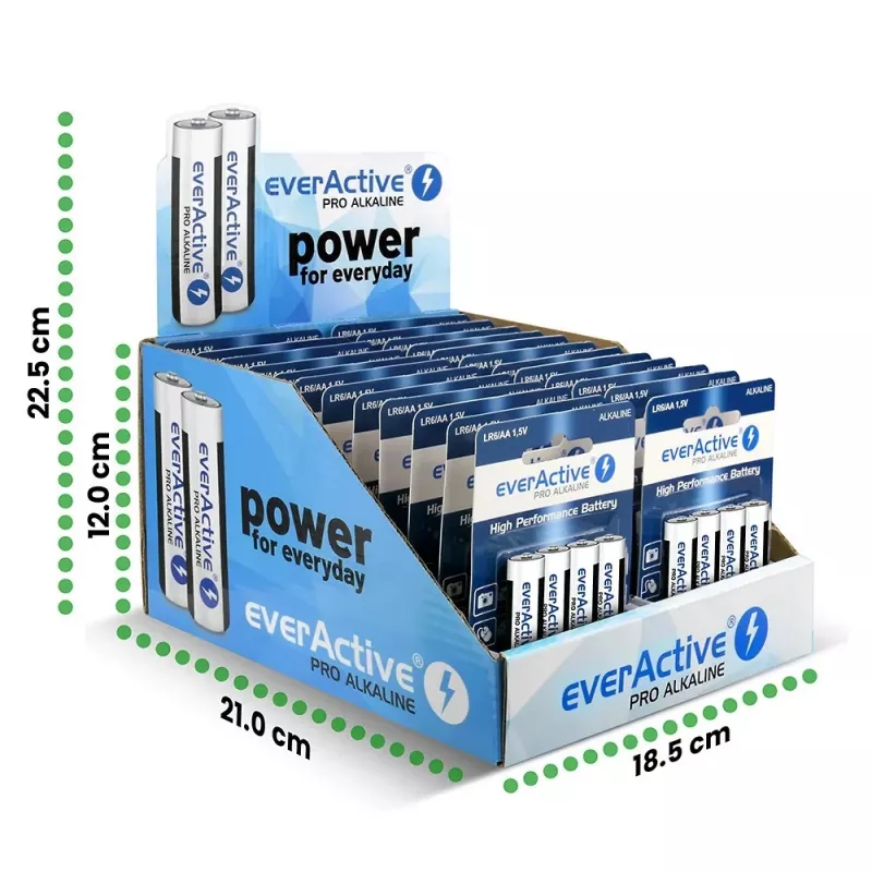 Leelispatareid everActive LR64BLPADIS — 96 tk, AA suurus