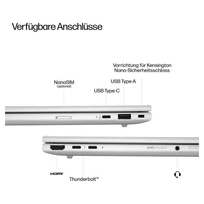 HP EliteBook 8 G1i CU5 226V/16GB/512SSD/W11 Pro 3-aastane garantii (DE) - klaviatuuri paigutus võib olla saksa