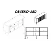 Kummut cama meble VERA 150x40x80 cm, tuhkbeež matt, puitlaastplaat, 16 mm karkass