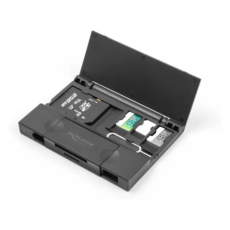 Kaardilugeja DeLOCK 91014 USB 3.2 Gen 1 Type-A/USB-C Must MicroSD SD