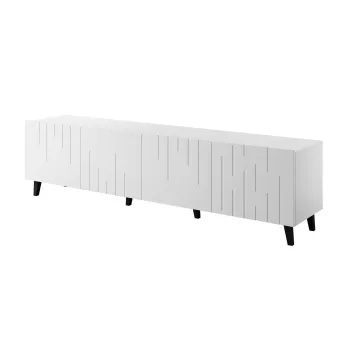 TV-kapp cama meble BARI 200x42x52 valge matt — 200×42×52 cm