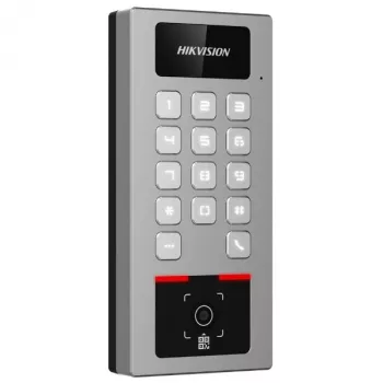 Ligipääsukontroller Hikvision DS-K1T502DBWX-QR — biomeetriline/QR terminal (mudel DS-K1T502DBWX-QR)