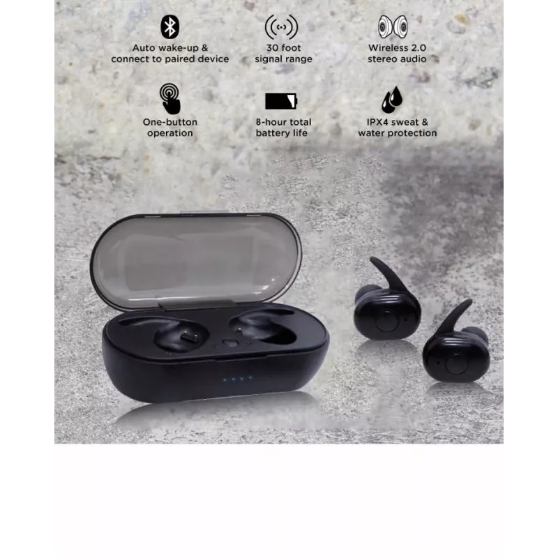 Kõrvaklapid V.Silencer Ture Wireless Earbuds must/punane