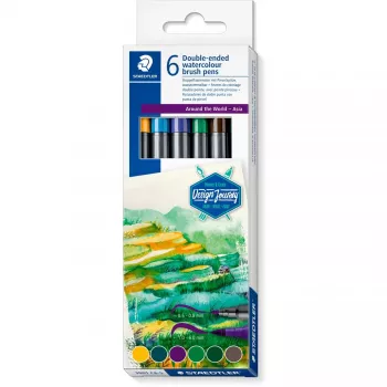 Värviliste pliiatsite komplekt Staedtler Design Journey Around the world Asien 3001 C6-5 — erinevad värvid