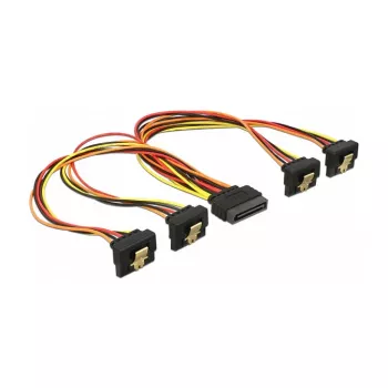 Sisemine toitekaabel DeLOCK 60167 0,3 m SATA 15-kontaktiline kuni 4 x SATA 15-kontaktiline