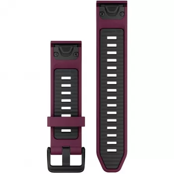Silikoonist kellarihm GARMIN Quickfit 010-13391-04, 20 mm, grafiit/punane