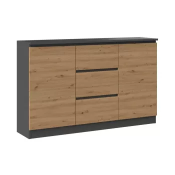 2D3S kummut 120x30x75 cm, antratsiit/artisan