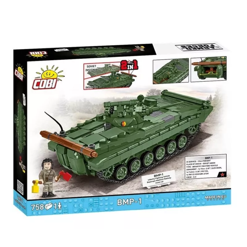 Ehituskomplekt Cobi Blocks BMP-1 758 tk - mõõtkavas mudelist ehitusklotsid