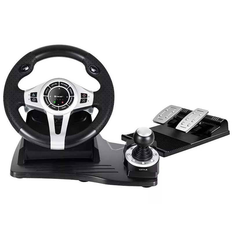 Tracer TRAJOY46524 Mängukontroller Must Rool + Pedaalid PlayStation 4, PlayStation 3