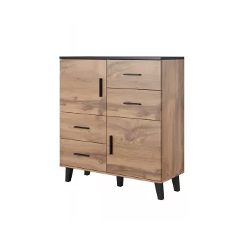 Cama sideboard LOTTA 110 2D4S wotan oak/mat Must