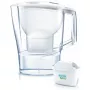 Veefiltri kann BRITA Aluna läbipaistev valge — 2,4 L kogumahutavus / 1,4 L filtreeritud, MAXTRA, nõudepesumasinakindel