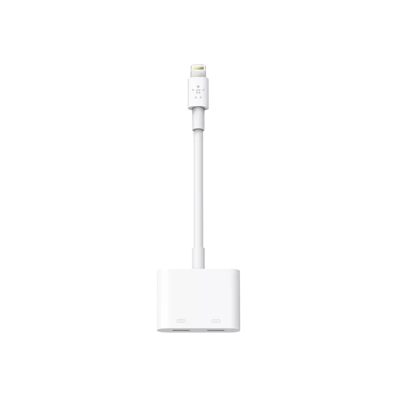 Belkin | Lightning Audio + Charge RockStar kaabel, 11.5 cm, Valge | F8J198btWHT
