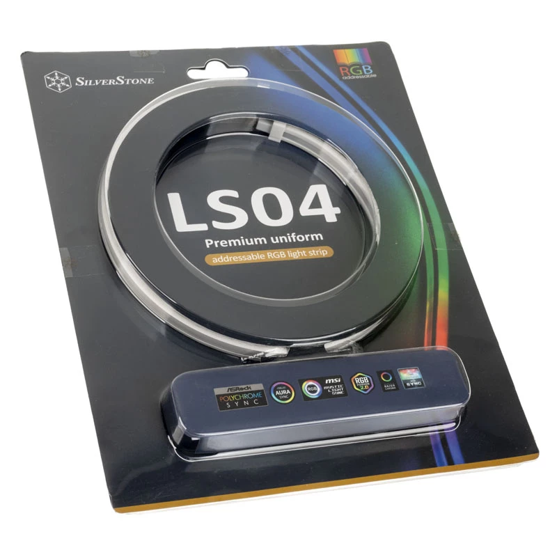 SilverStone LS04, ARGB LED-riba, 2-pakk - Valge