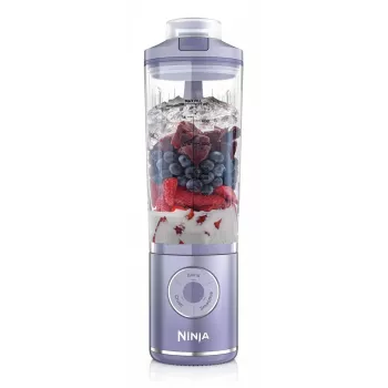 Kaasaskantav blender Ninja BC251EULD — 0,57 L nõu, aku 11,1 V, roostevabast terasest terad, lavendel/läbipaistev