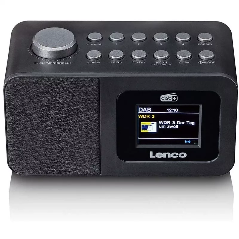 Lauaraadio Lenco CR-625BK — FM/AM-vastuvõtja Bluetoothiga, must