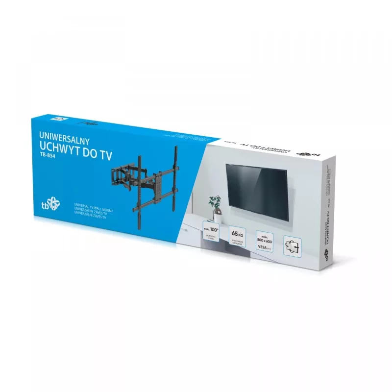 TV-kinnitus TB TB-854 kuni 100-tollistele teleritele, max 65 kg, VESA 800×600