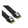 Supermicro jaotusklemmkaabel CBL-MCIO-1275S4Y MCIO x8 (STR) 2x SlimSAS x4 (STR) SFF8654 75/75cm (CBL-MCIO-1275S4Y)