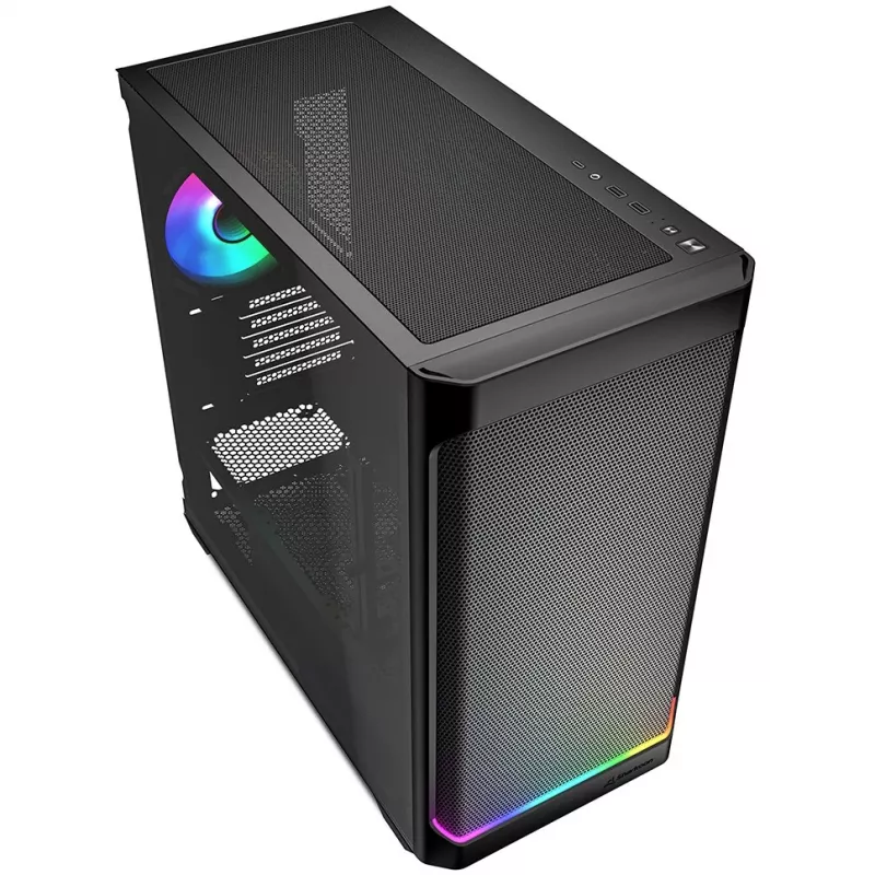 Sharkoon MK4W RGB Strip Micro Tower Must
