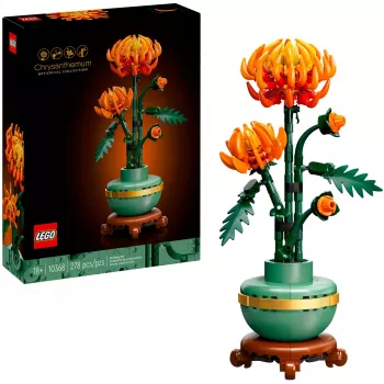 LEGO Icons Krüsanteemilille ehituskomplekt loominguline mudelikomplekt täiskasvanutele kunsttaime ehitamiseks kingitus naistele meestele talle või talle kodu kontor