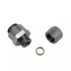 Surveliitmik vasktorudele, Koolance NZL-CU06 — 6 mm välisläbimõõduga torudele G 1/4 tolli BSPP keermega, hõbedane