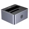 Dokkimisjaam Unitek 51642 2,5-tollistele/3,5-tollistele SATA-seadmetele, USB-C 10 Gbit/s, 2 pesa, alumiiniumist