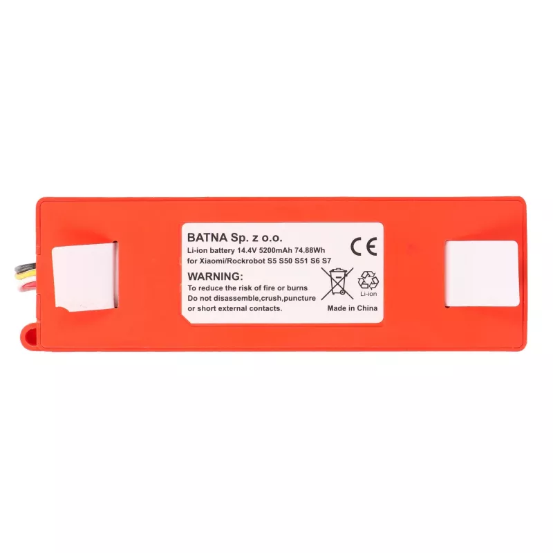 Asenduspatarei Xiaomi Mi Robot / Roborock S50 S55 tolmuimejale, 14,4 V 5200 mAh