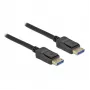 Delock - DisplayPort-kaabel - DisplayPort (M) - DisplayPort (M) - DisplayPort 2,0 - 3,0 m - Toetab 10K 60 Hz (10 240 x 4320) - Must (80263)