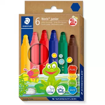 Vildikad Staedtler 329 C6 — 6 värvi (sinine, pruun, roheline, roosa, punane, kollane), jäme ots