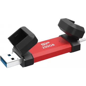 Kaasaskantav SSD Silicon Power DS72 250GB, USB-C/USB-A 3.2 Gen 2