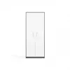 OLIV 2D CLOSED SHELVING UNIT, ANTHRACITE/Valge SET