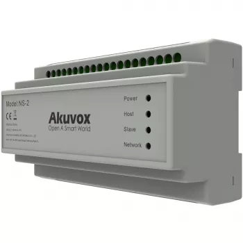 Akuvox NS-2 võrgulüliti Fast Ethernet (10/100) DIN-liistul Hall