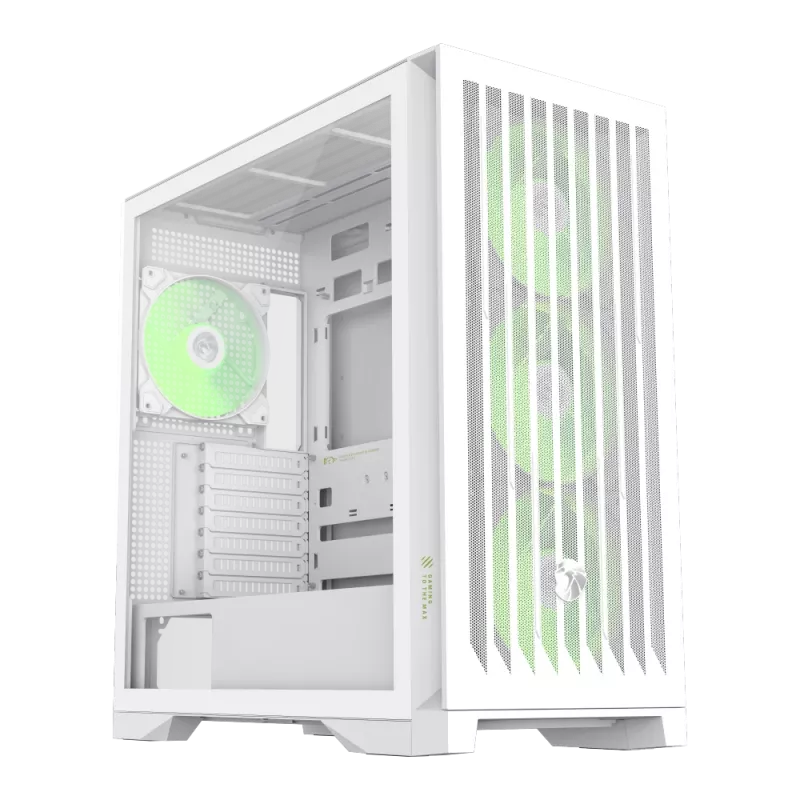 Gamemax korpus | LEADER 2 WH | Valge | E-ATX | Toiteplokk pole kaasas