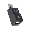 USB-jaotur SBOX H-606 — 3-pordiline USB-A (1x USB 3.0, 2x USB 2.0)