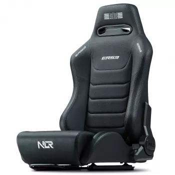 Võidusõidustiilis lamav iste Next Level Racing ERS3 Elite Premium — must PU-nahk, lamav seljatugi, ühildub kabiini/põrandakinnitusega