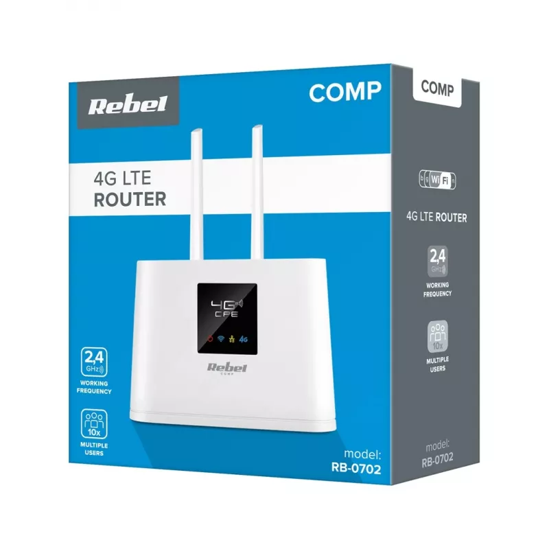 Router Rebel Comp RB-0702 4G LTE — mobiilne/LTE ruuter, SIM-toega