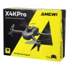 Amewi X4KPro, 4 rootorit, 3840 x 2160 pikslit, 1500 mAh, hall