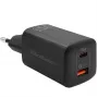 Qoltec 50766 mobiilseadme laadija sülearvutile, kaasaskantavale mängukonsoolile, powerbankile, nutitelefonile, nutikellale, tahvelarvutile, must, vahelduvvoolu kiirlaadimine, siseruumides