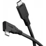 Goobay USB-C -kaabel 90° USB4 2 m must - 240 W 40 Gbit/s Toide (79433)