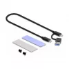 SSD-korpus DeLOCK väline USB USB-C kombokorpus M.2 NVMe PCIe või SATA SSD-le, tööriistavaba