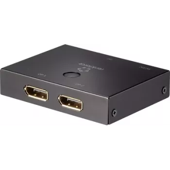 Renkforce 2-pordiline DisplayPort-lüliti kahesuunaline 3840 x 2160 pikslit (RF-3795624)