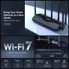 Lauaruuter MERCUSYS MR47BE — kolmeribalane Wi‑Fi 7 (2,4/5/6 GHz), 9300 Mbps, 3× RJ‑45, 2,5GbE, 6 välist antenni