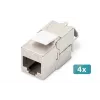 Digitus CAT 6A Keystone Module varjestatud tööriistavaba moodul 4 tk