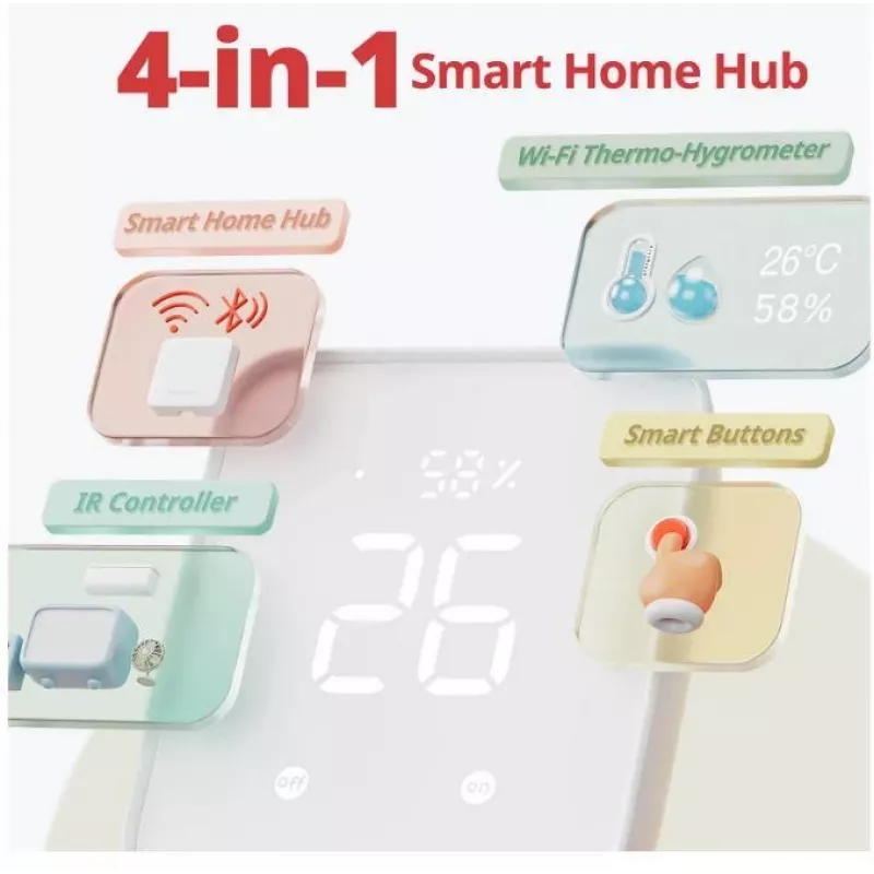 Nutika kodu keskus SwitchBot W3202100 – Wi‑Fi ja Bluetooth lüüs SwitchBot seadmetele