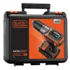 Puurmasin Must & Decker ASD18K-QW, võtmeta padruniga, 1,5 Ah, must/oranž