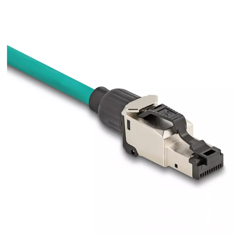 DeLOCK 86017 juhtmepistik RJ45/LSA Must Hõbedane Isane