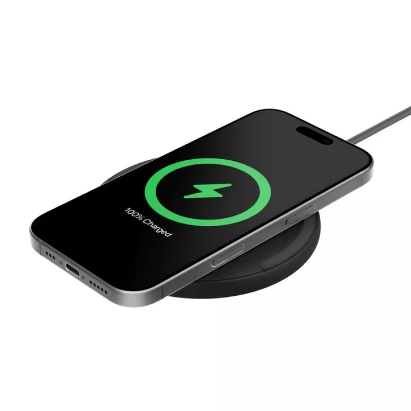 Juhtmevaba laadija Belkin WIA012KQBK 15W koos 20W toiteadapteriga, must