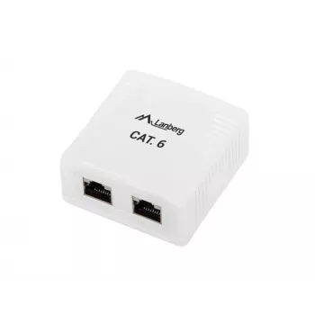 Lanberg OS6-0002-W kaabel Interface/Gender Adapter 2 X RJ-45 Valge (OS6-0002-W)