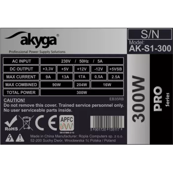 Toiteplokk Akyga AK-S1-300 300 W